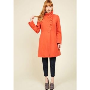 Pink Martini Thrills & Frills Coat - Squash LG